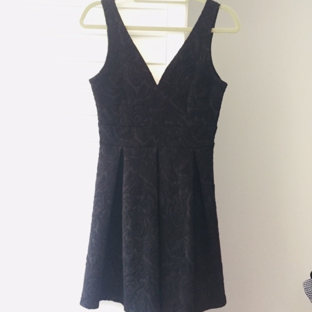 Aqua black dress